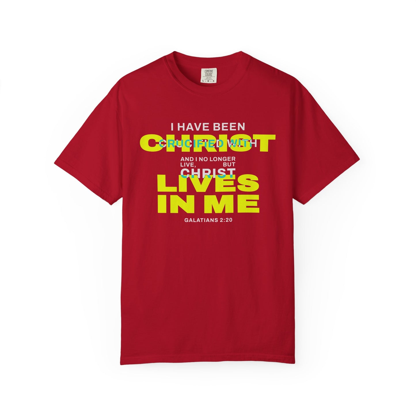 I have been Crucified with Christ "Galatians 2:20" YELLOW 100% Cotton T-Shirt
