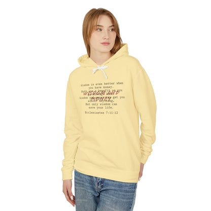Biblical Wisdom Long Sleeve T-Shirt — Faith Scripture Christian Hoodie
