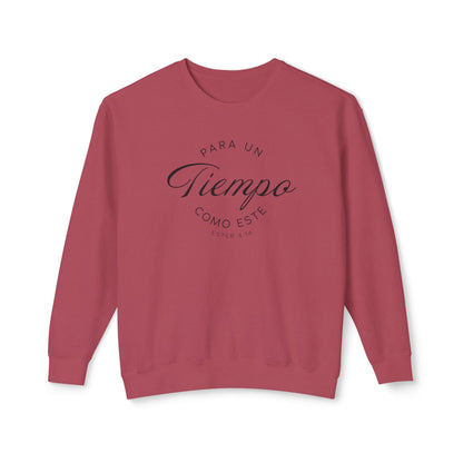 Para un Tiempo Como Este Ester 4:14 100% Cotton Sweatshirt-Shirt — Spanish Wise Woman Bible Verse