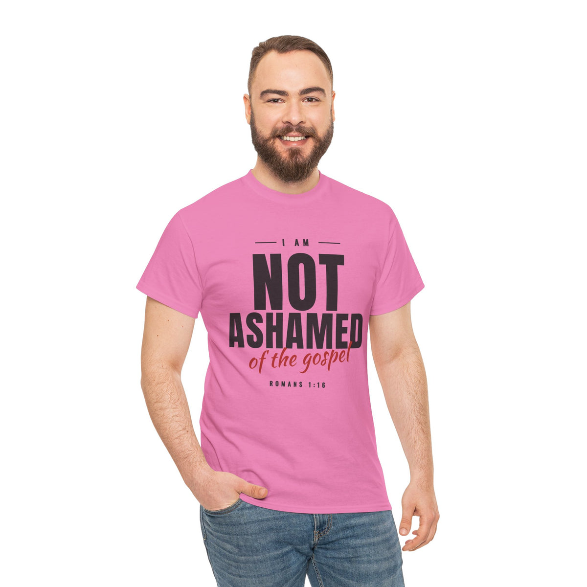 Not Ashamed of the Gospel Christian Faith T-Shirt