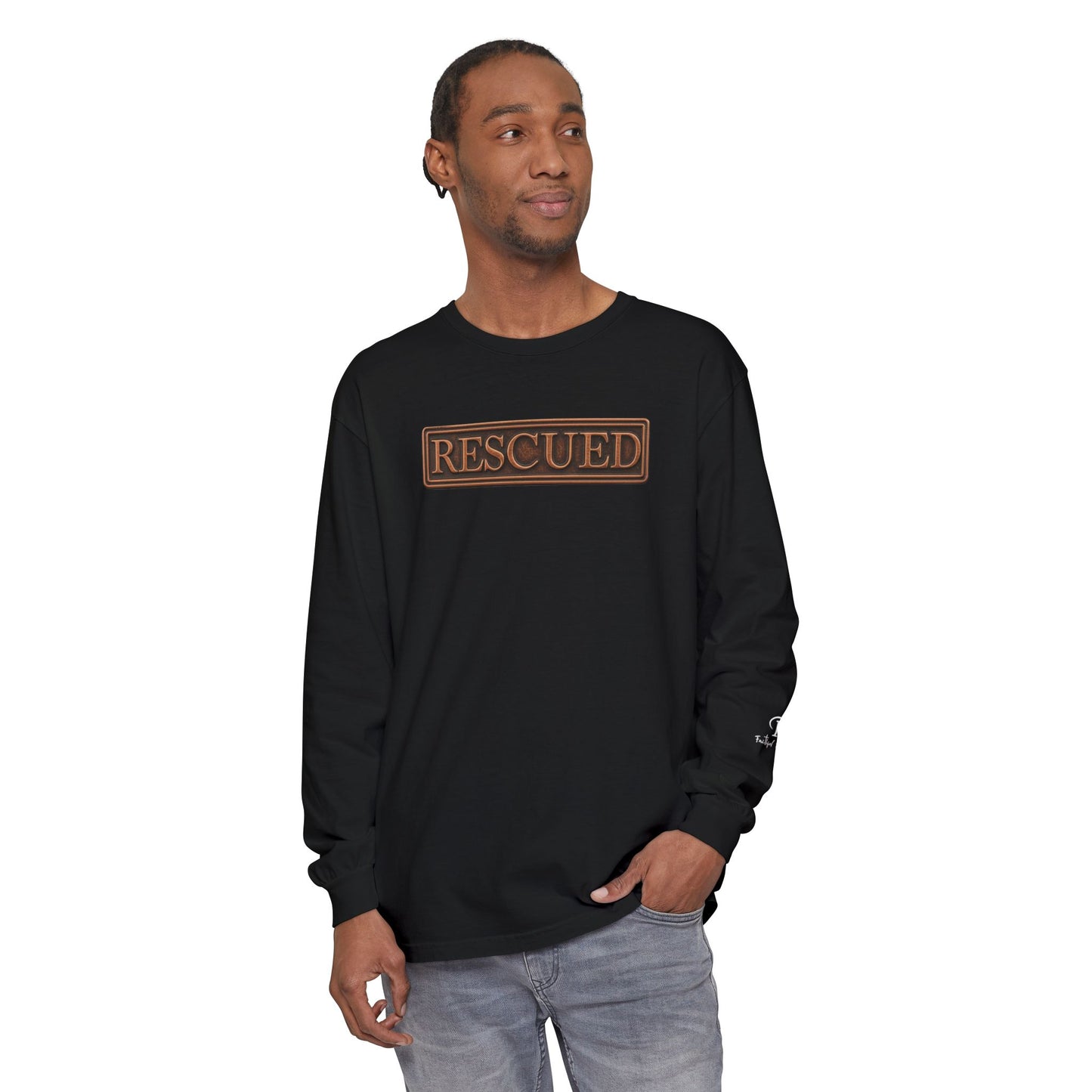 Rescued Colossians 1:13 Long Sleeve T-Shirt — 100% Cotton