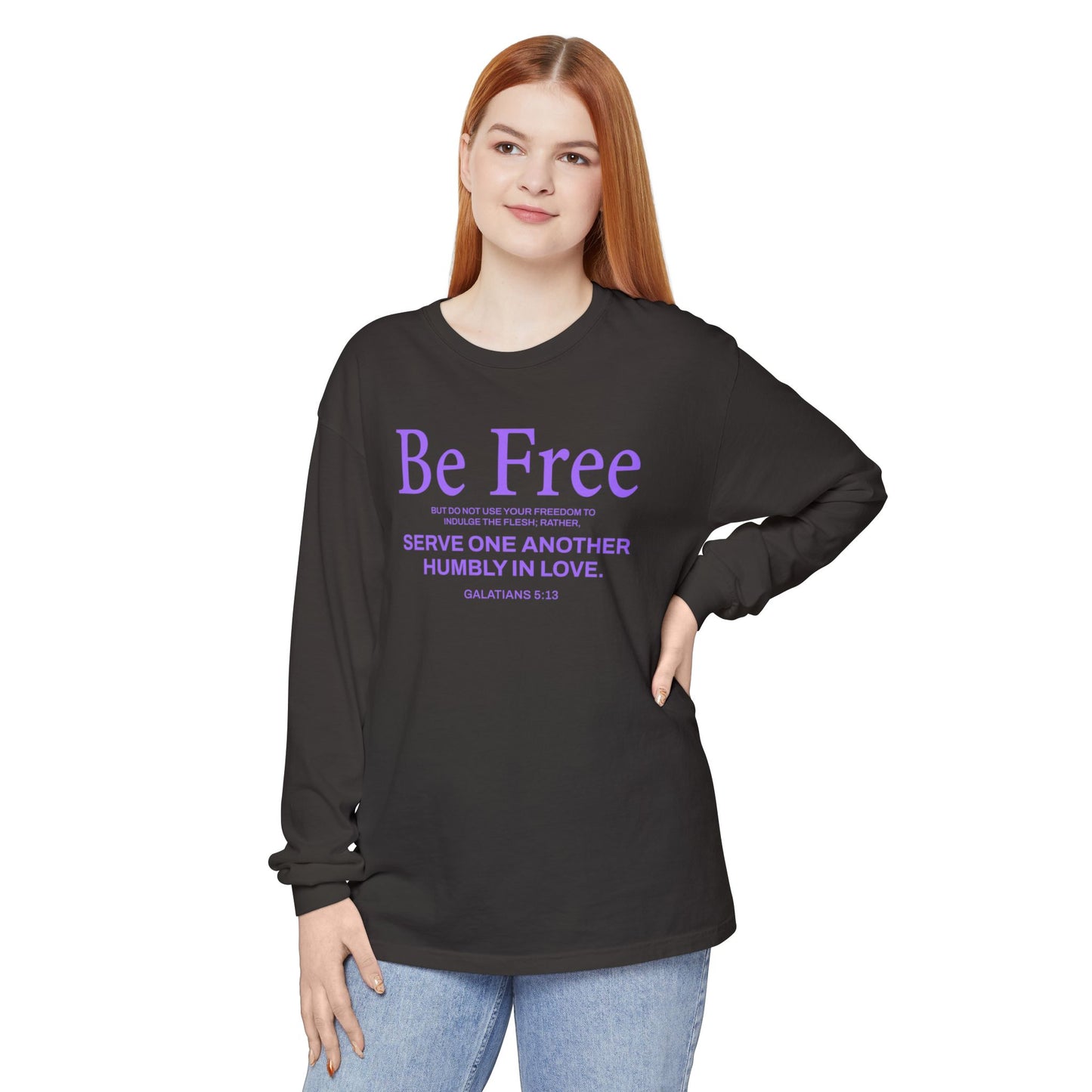 Be Free "Galatians 5:13" PURPLE