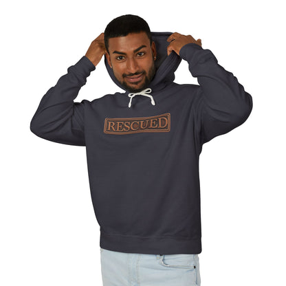 Rescued Colossians 1:13 Cotton Hoodie — Bible Verse Inspirational Hooded Sweatshirt