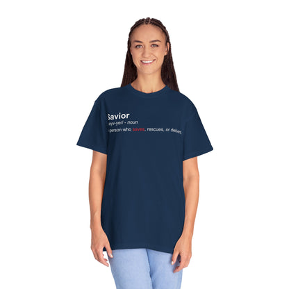 Savior Definition T-Shirt — 'Savior' Dictionary-Style Graphic Tee