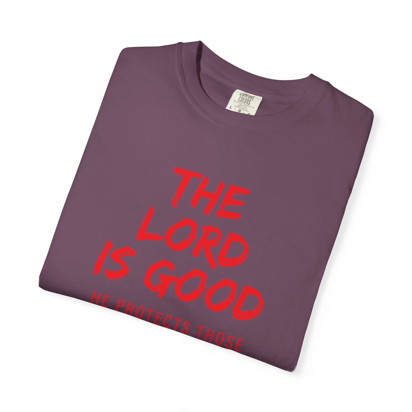 The Lord is Good "Nahum 1:7" Red T-Shirt