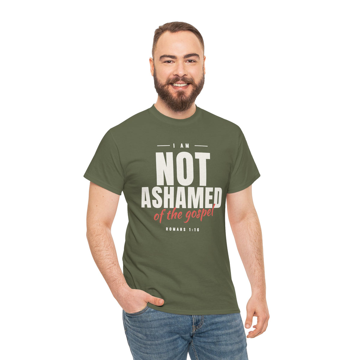 I Am Not Ashamed of the Gospel Faithful Christian T-Shirt