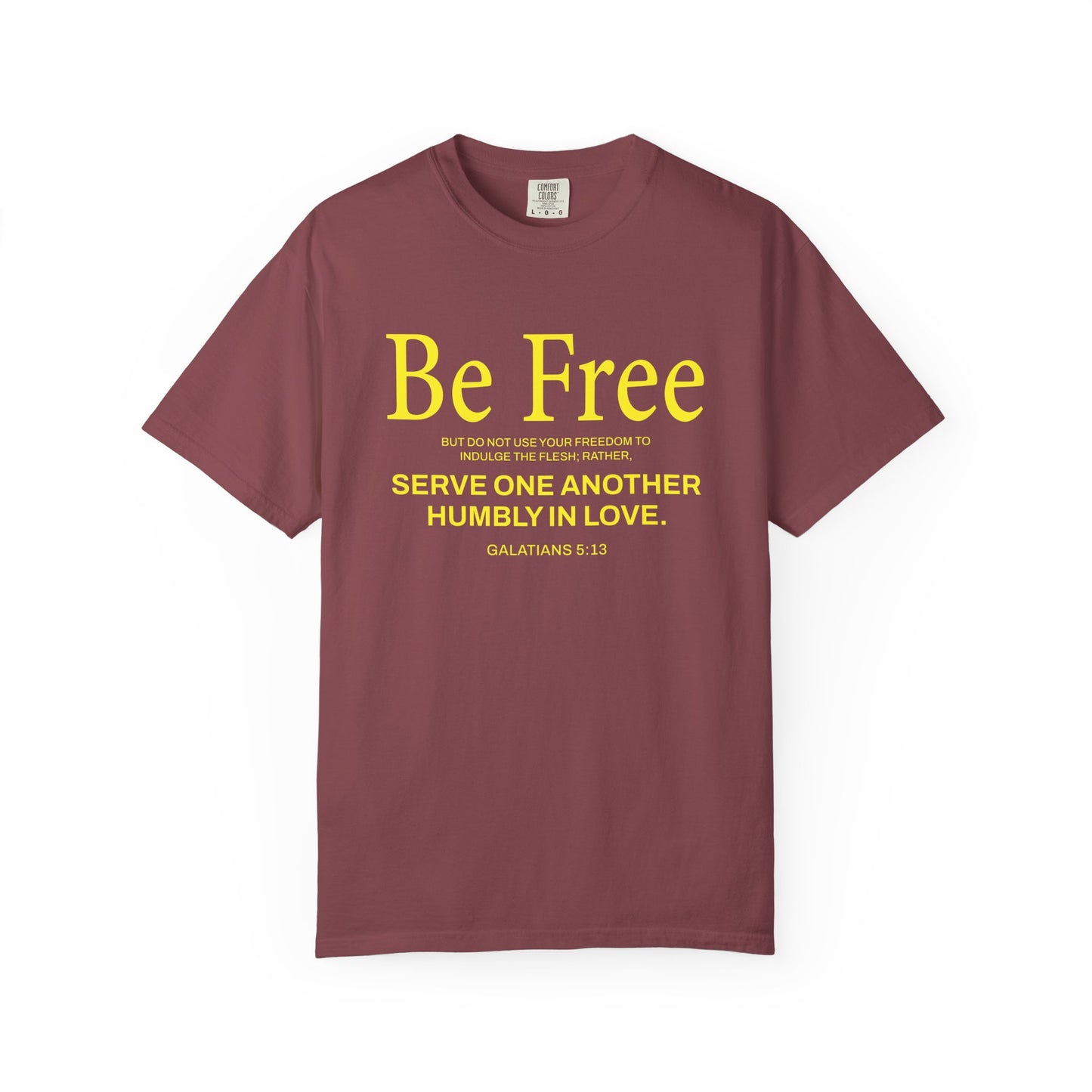 Be Free "Galatians 5:13" Yellow