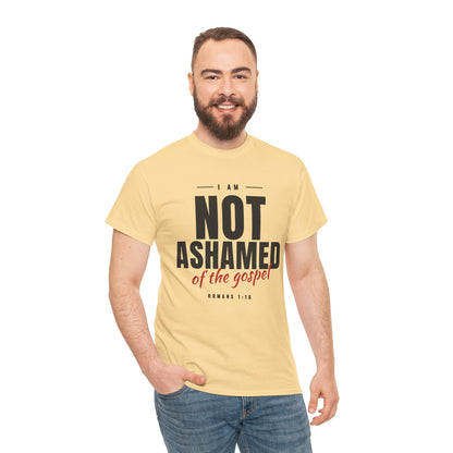 Not Ashamed of the Gospel Christian Faith T-Shirt