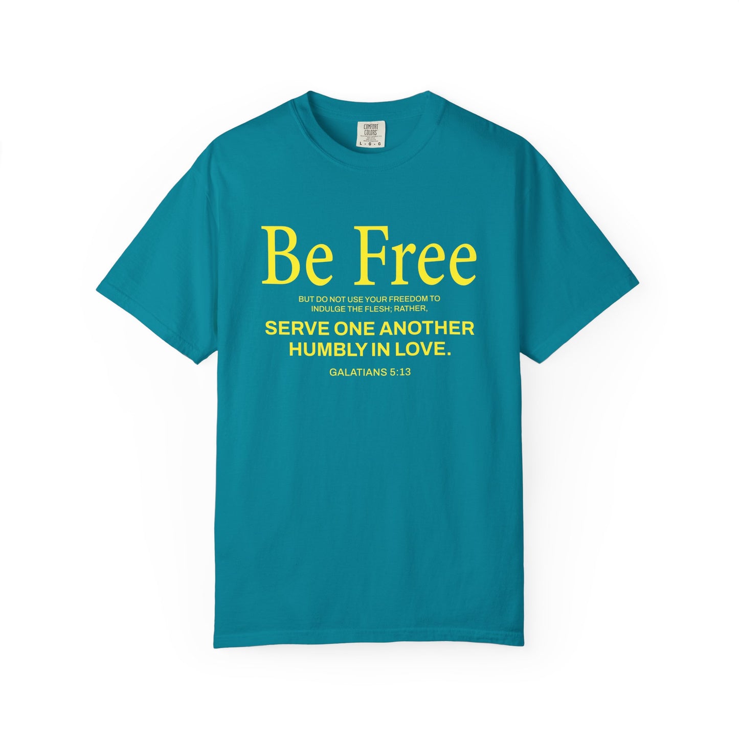 Be Free "Galatians 5:13" Yellow