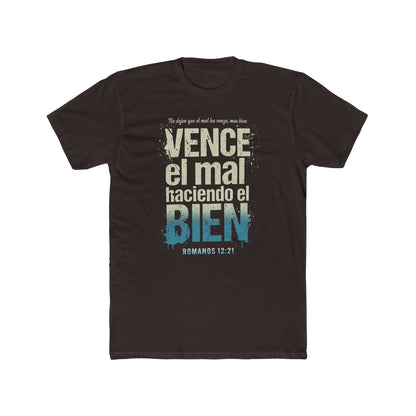 Spanish Scripture T-Shirt — "Vence el mal haciendo el bien" (Romans 12:21)