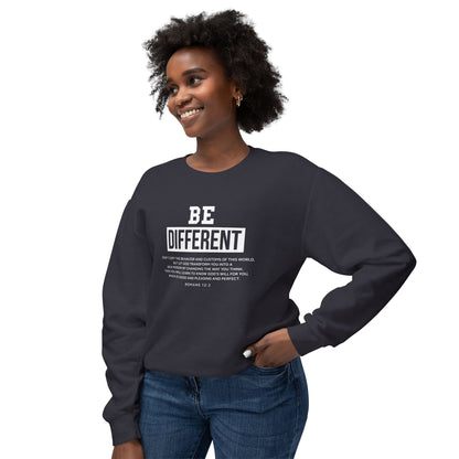 Be Different "Romans 12:2" Sweatshirt