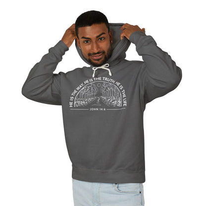 He is The Way, The Truth & The Life "John 14:6" 100% Cotton Hoodie