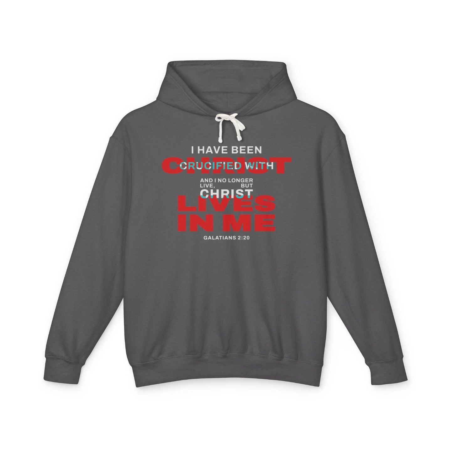 I have been Crucified with Christ "Galatians 2:20"  Red Unisex 100% Cotton Hoodie