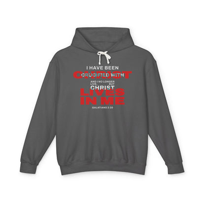 I have been Crucified with Christ "Galatians 2:20"  Red Unisex 100% Cotton Hoodie