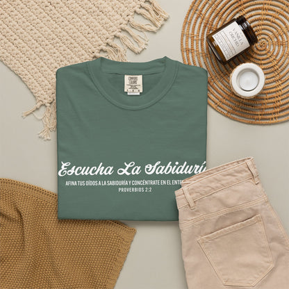 Proverbios 2:2 "Escucha la Sabiduría" T-Shirt
