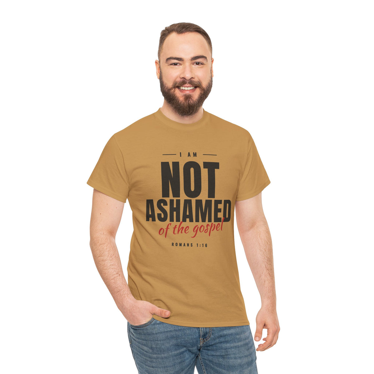 Not Ashamed of the Gospel Christian Faith T-Shirt
