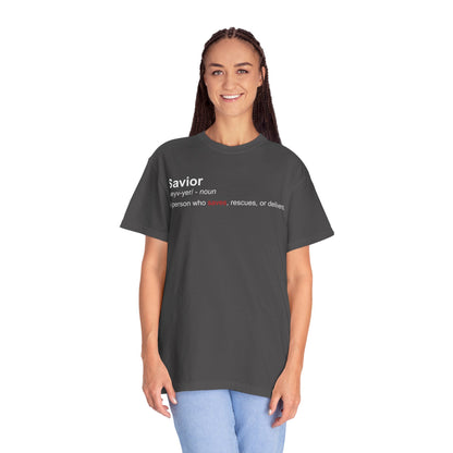 Savior Definition T-Shirt — 'Savior' Dictionary-Style Graphic Tee