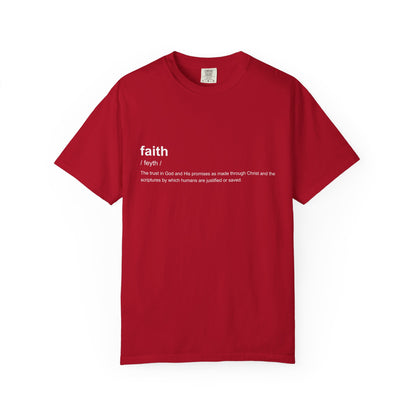 Faith Definition 100% Cotton T-Shirt — Inspirational Scripture Tee