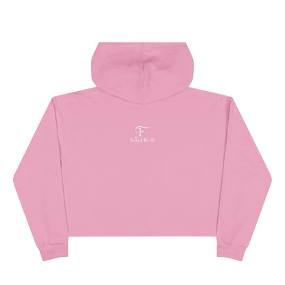 Crop Hoodie — "Honor Him" Faith Graphic Cropped Hoodie