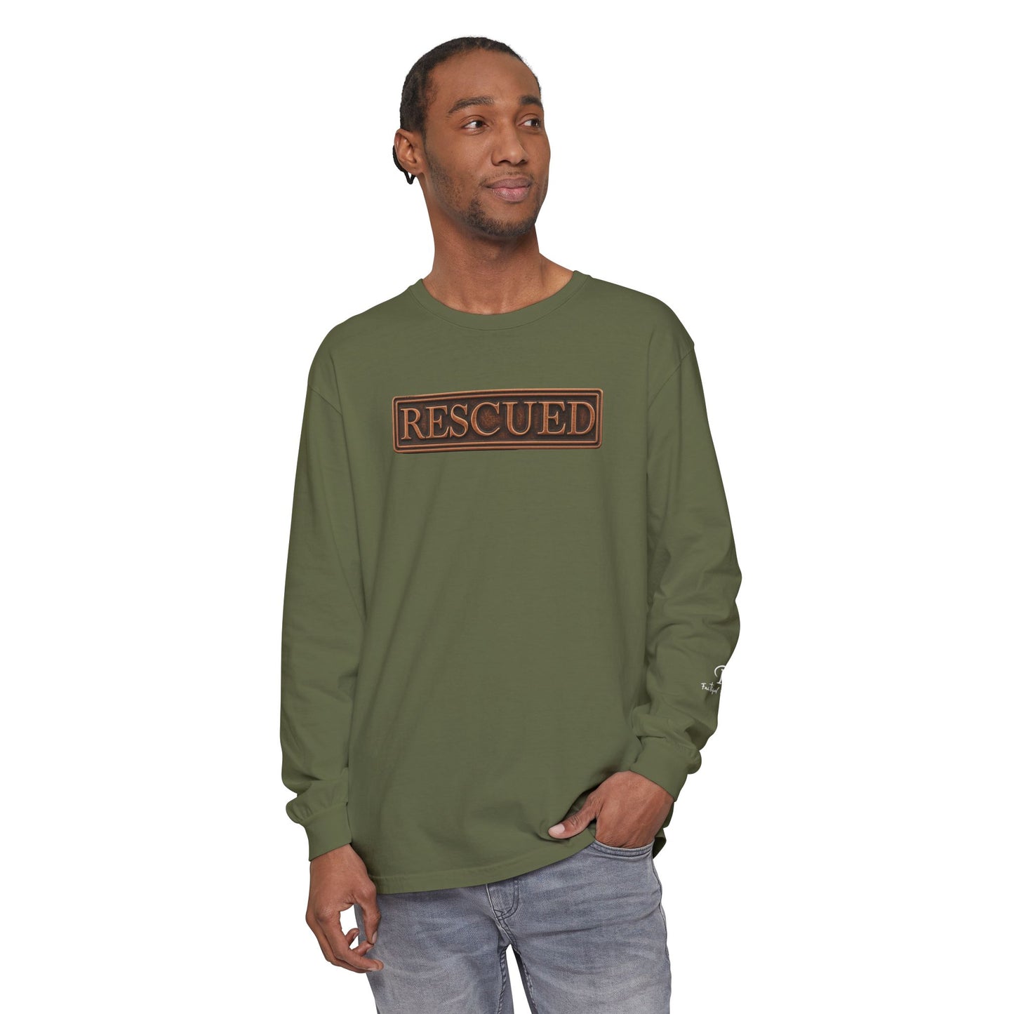 Rescued Colossians 1:13 Long Sleeve T-Shirt — 100% Cotton