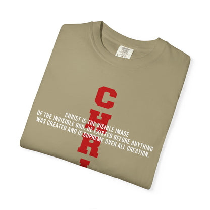 CHRIST the visible image of the invisible God Cotton T-shirt — Faith-Based Christian Tee
