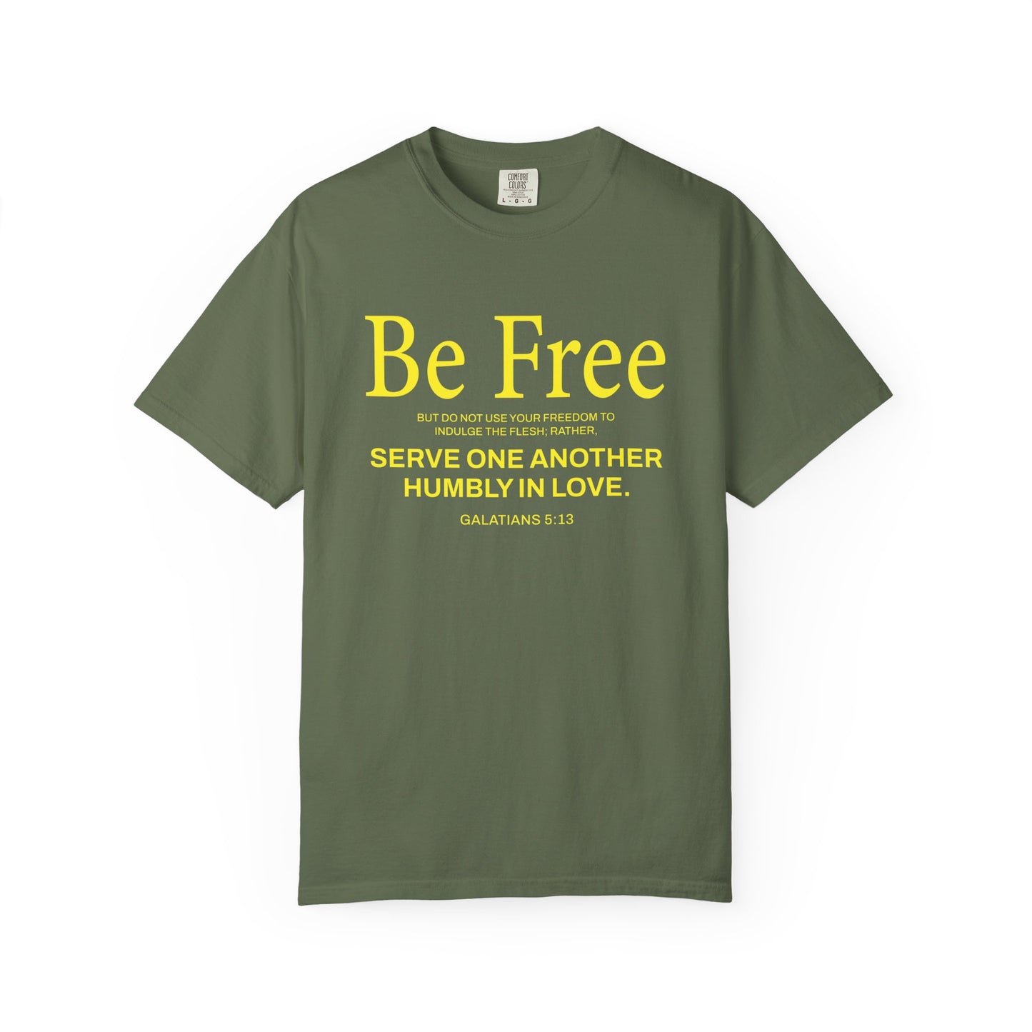 Be Free "Galatians 5:13" Yellow