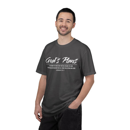 Jeremiah 29:11 'God's Plans 100% Cotton T-Shirt — Inspirational Faith Tee
