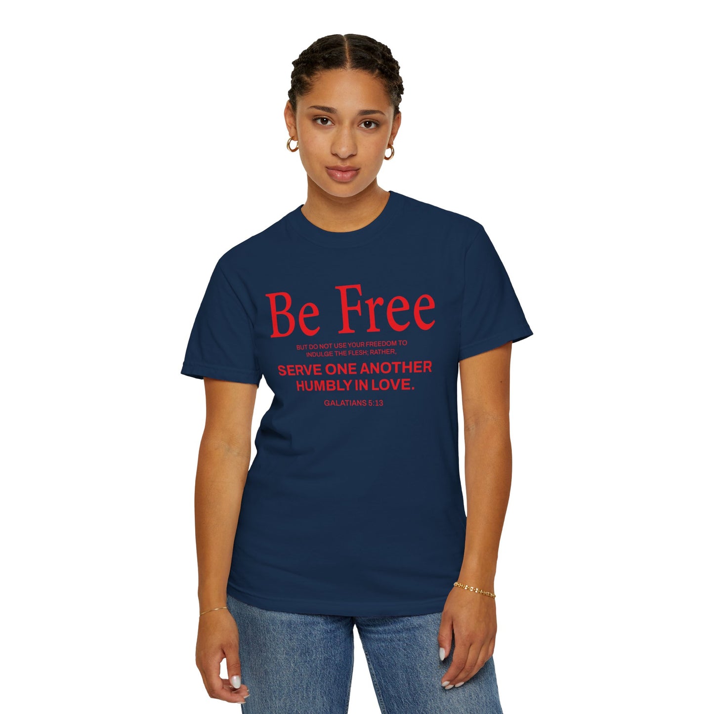 Be Free "Galatians 5:13" Red