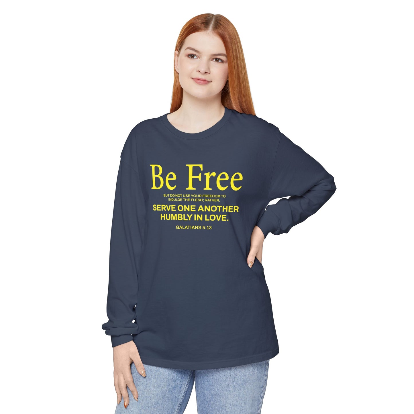 Be Free "Galatians 5:13" Yellow