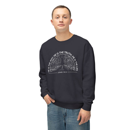 He is The Way The Truth & The Life "John 14:6" 100% Cotton Sweatshirt