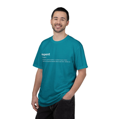 Repent Definition T-Shirt — 100% Cotton Garment-Dyed