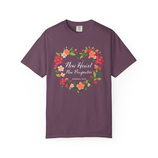 New Heart and New Perspective "Ezekiel 36:26" 100% Cotton T Shirt