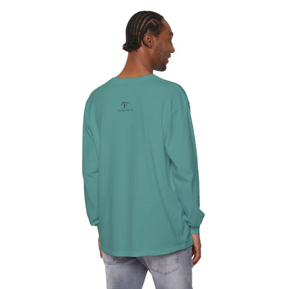 Jeremiah 17:7 'Blessed Is the One Who Trusts in the Lord' 100% Cotton Red Letters Long Sleeve Tee