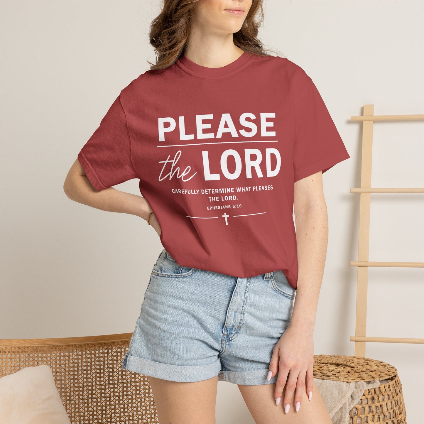 Please the Lord Ephesians 5:10 T-Shirt 100% Cotton T-Shirt