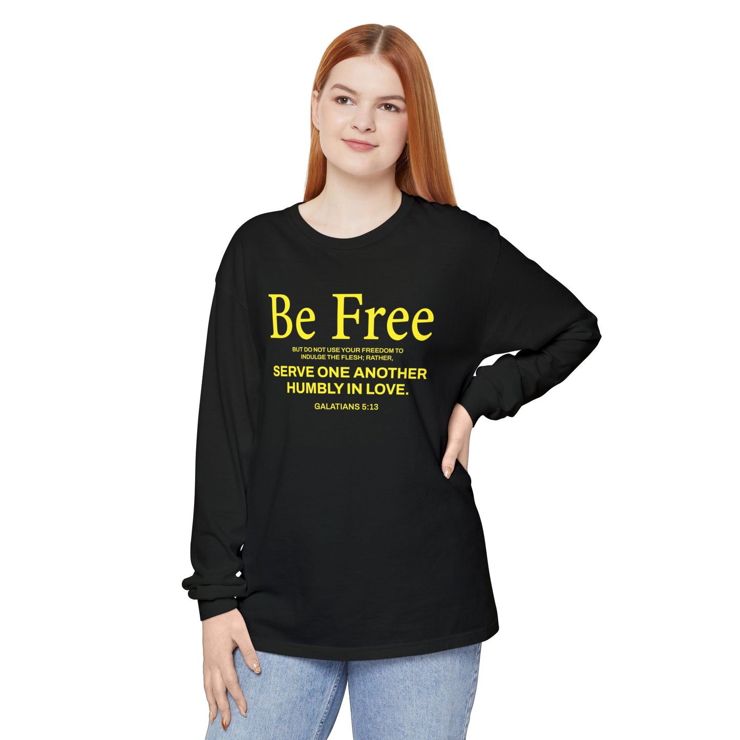 Be Free "Galatians 5:13" Yellow