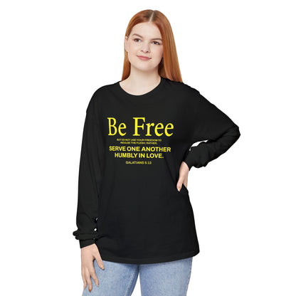 Be Free "Galatians 5:13" Yellow