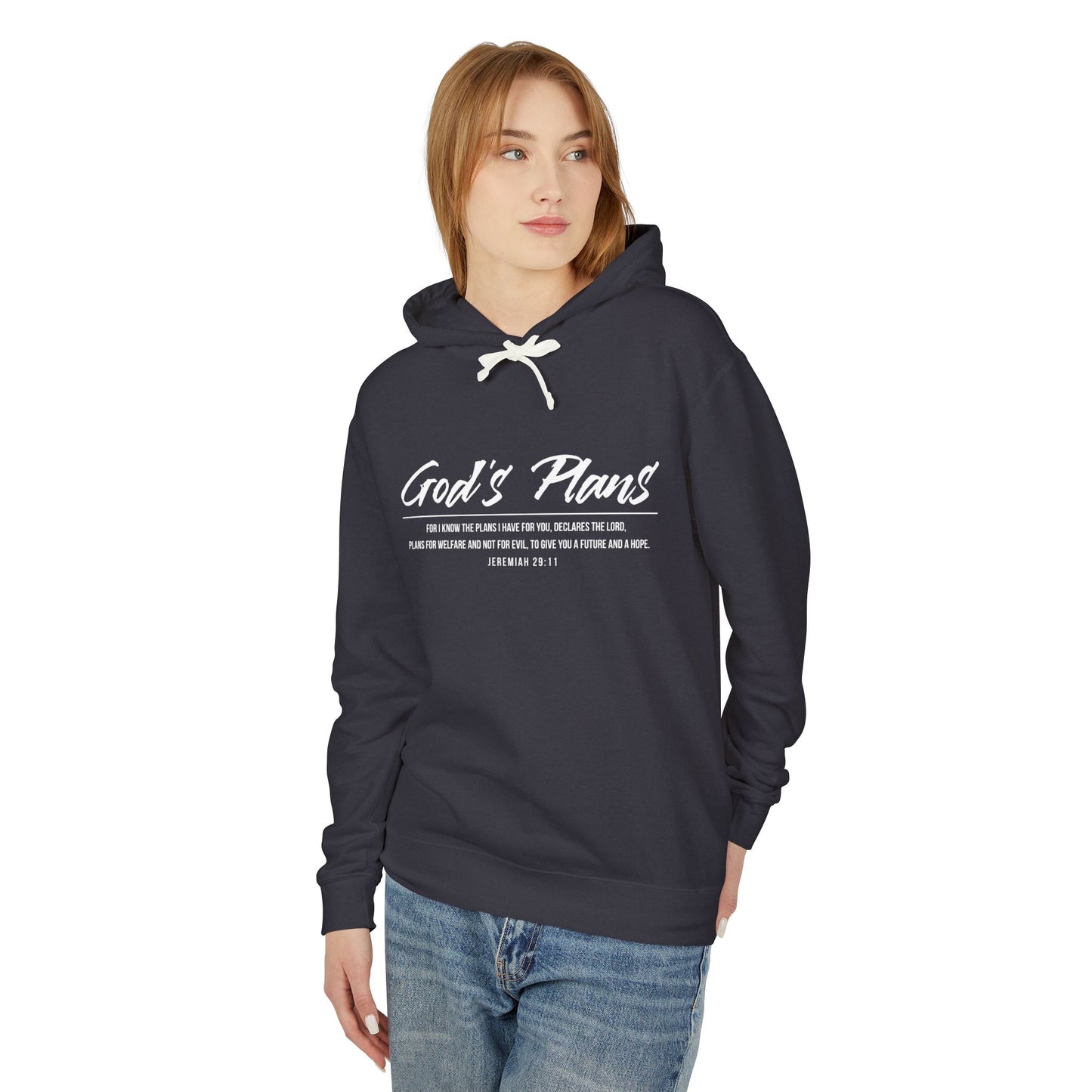 Jeremiah 29:11 "God's Plans" Hoodie — Inspirational Faith Pullover