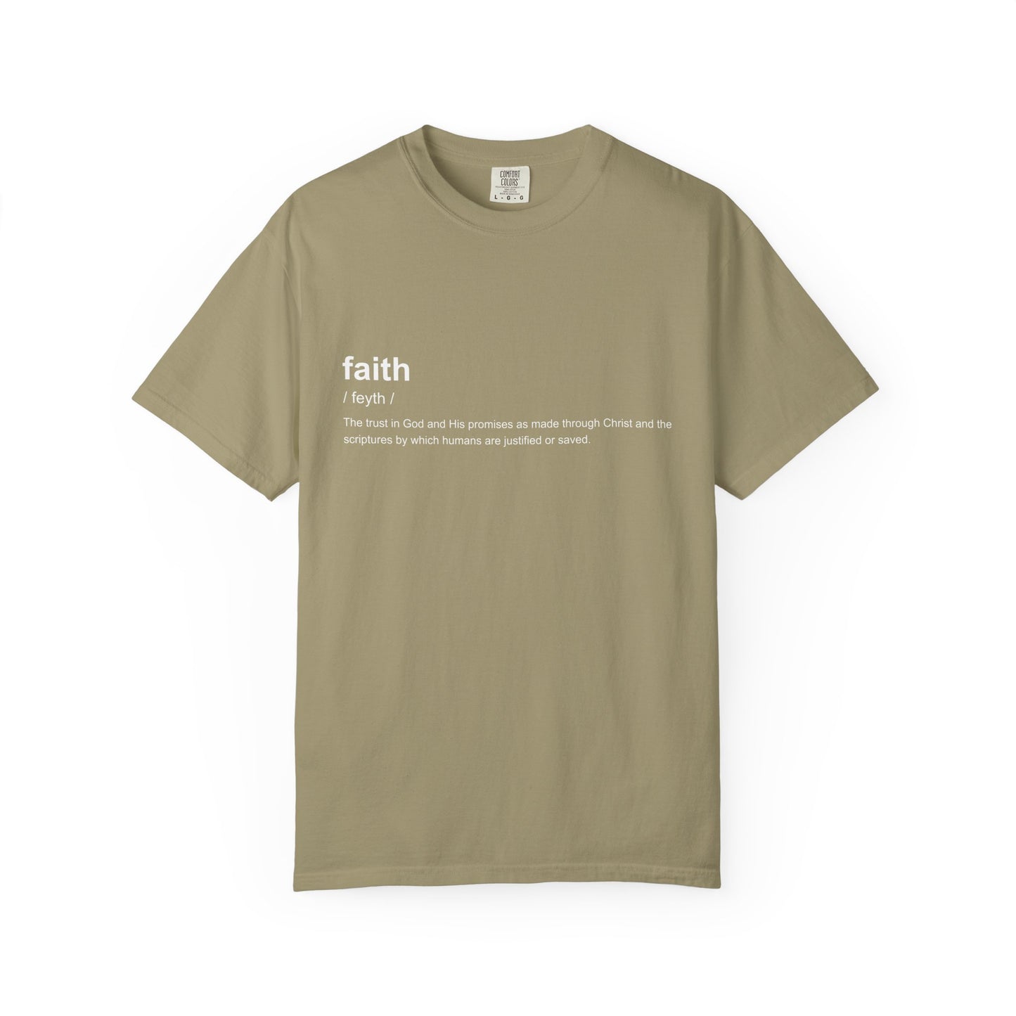 Faith Definition 100% Cotton T-Shirt — Inspirational Scripture Tee