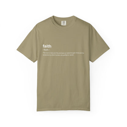 Faith Definition 100% Cotton T-Shirt — Inspirational Scripture Tee
