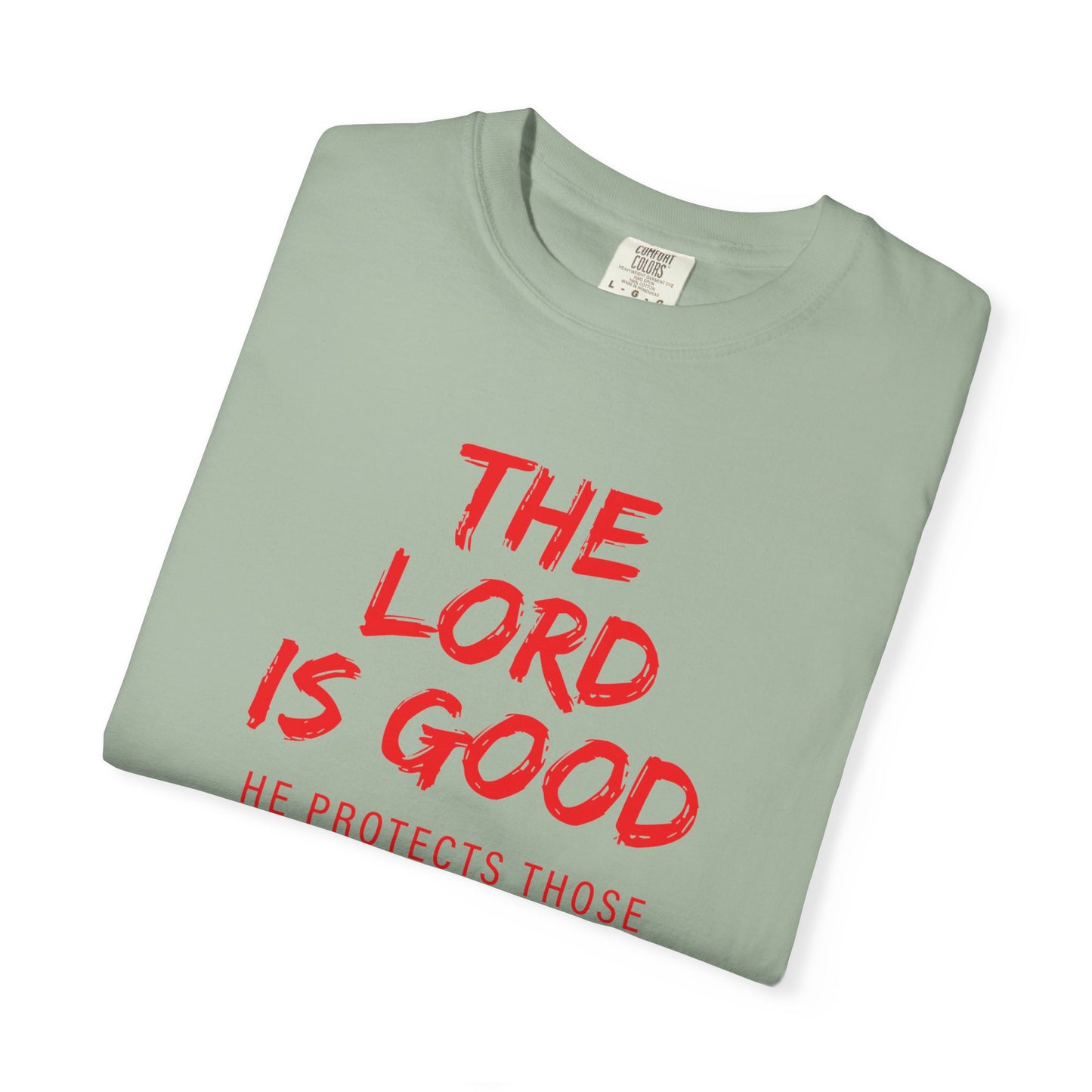 The Lord is Good "Nahum 1:7" Red T-Shirt