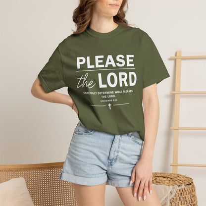 Please the Lord Ephesians 5:10 T-Shirt 100% Cotton T-Shirt