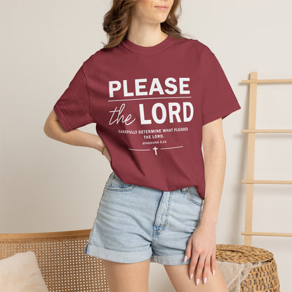 Please the Lord Ephesians 5:10 T-Shirt 100% Cotton T-Shirt