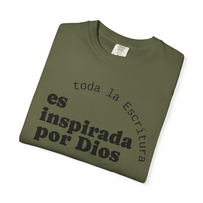 Toda la Escritura es inspirada por Dios  "2 Timoteo 3:16-17" 100% Cotton Shirt