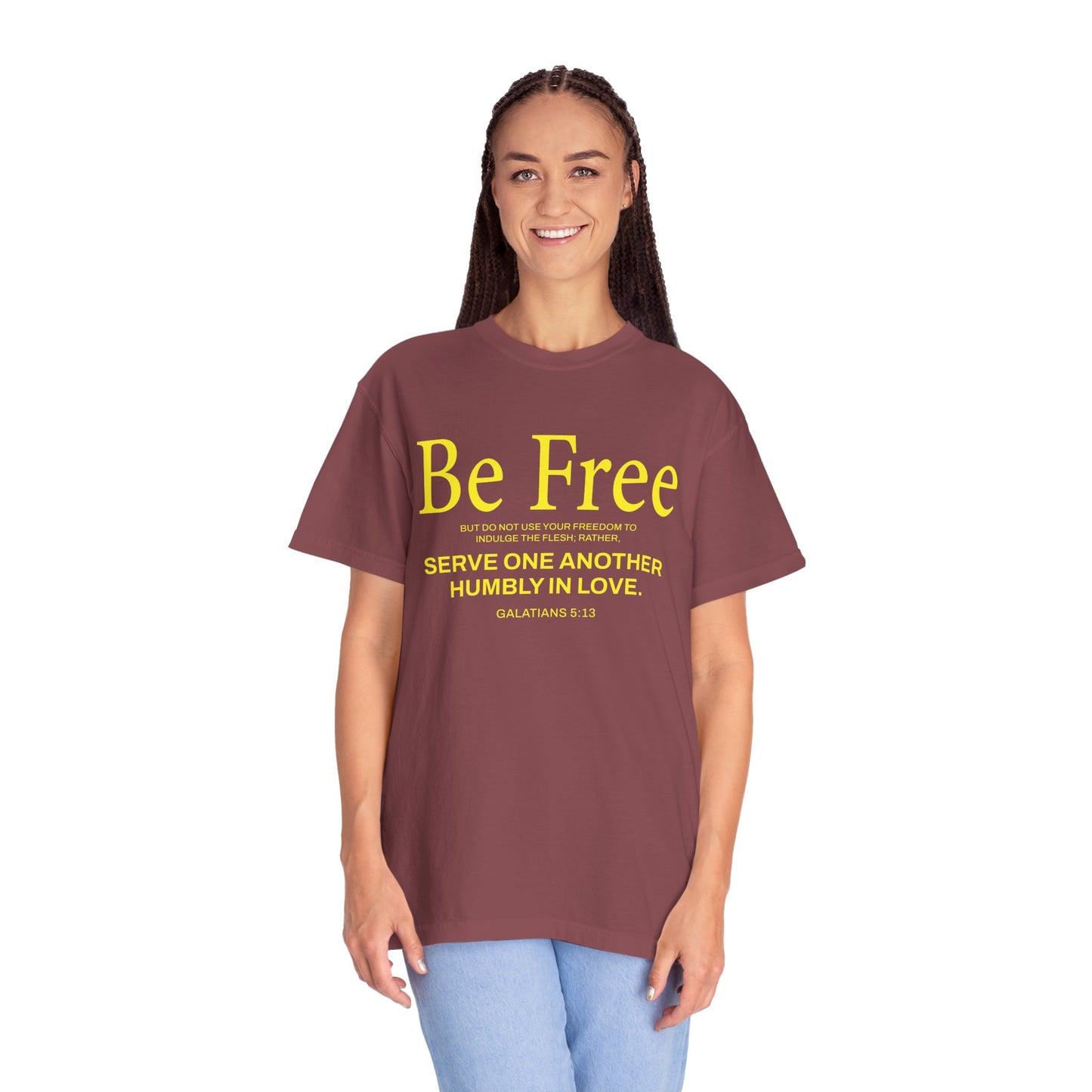 Be Free "Galatians 5:13" Yellow