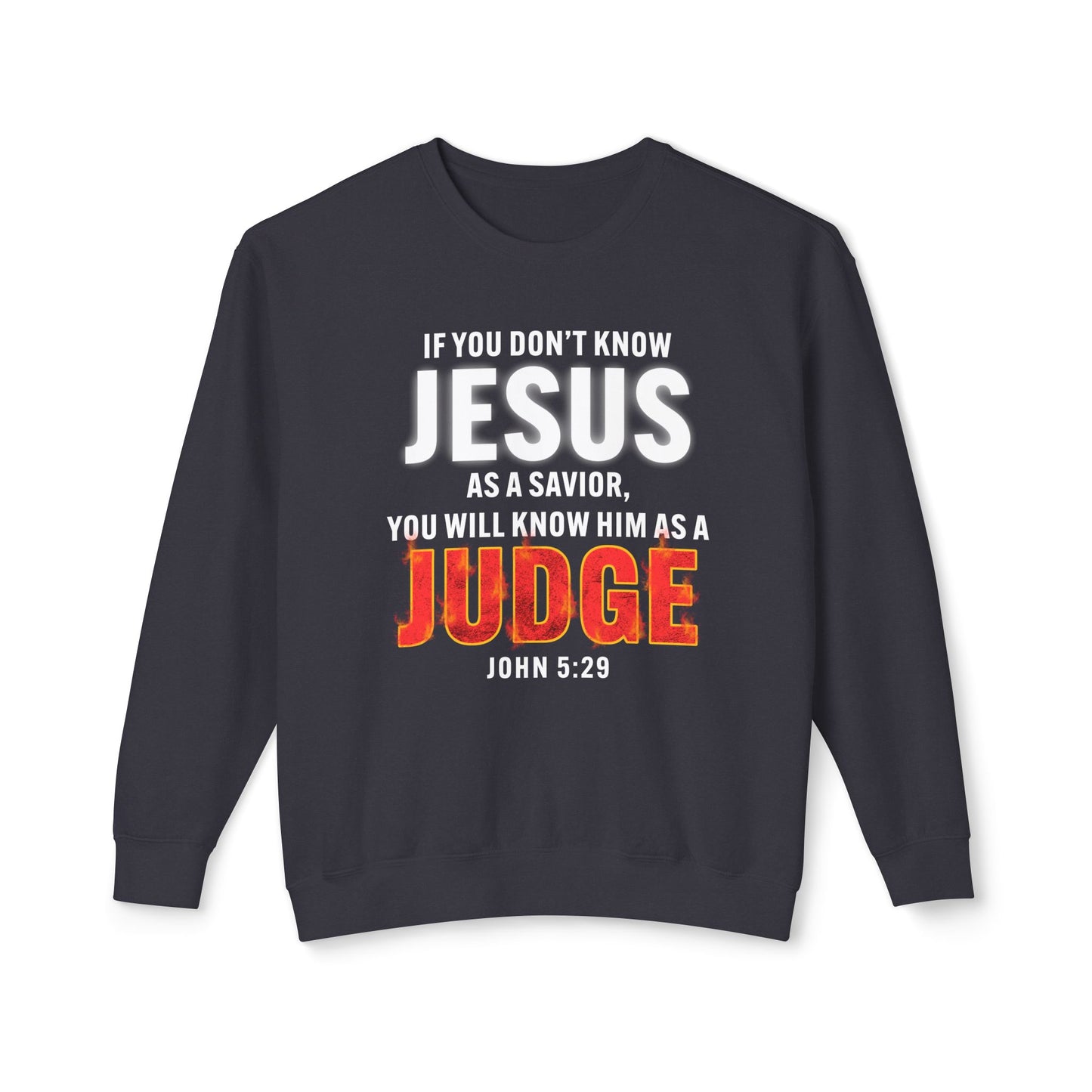 Know Jesus as Savior Cotton T-shirt — Faith-Based Christian Sweatshirt