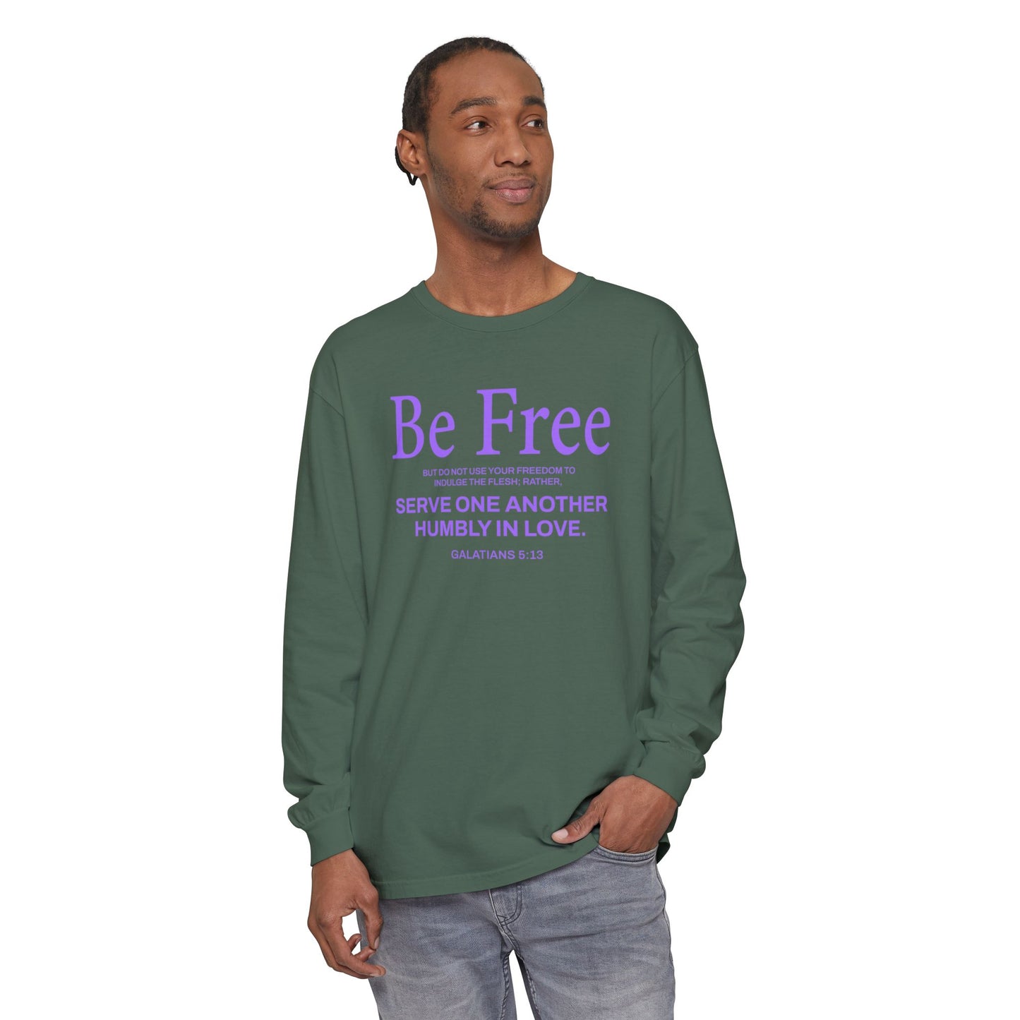 Be Free "Galatians 5:13" PURPLE