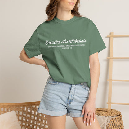 Proverbios 2:2 "Escucha la Sabiduría" T-Shirt
