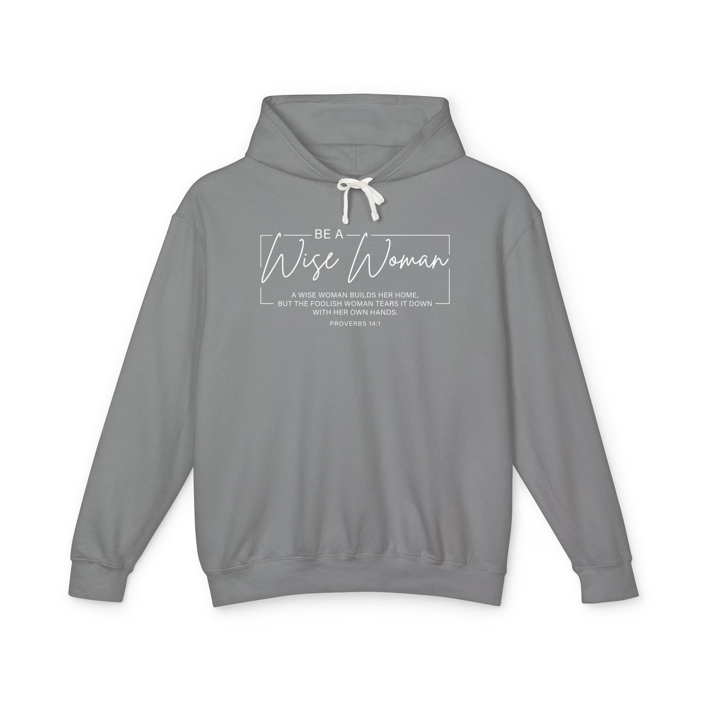 Wise Woman Proverbs 14:1 100% Cotton Long Sleeve T-Shirt — Christian Inspirational Tee