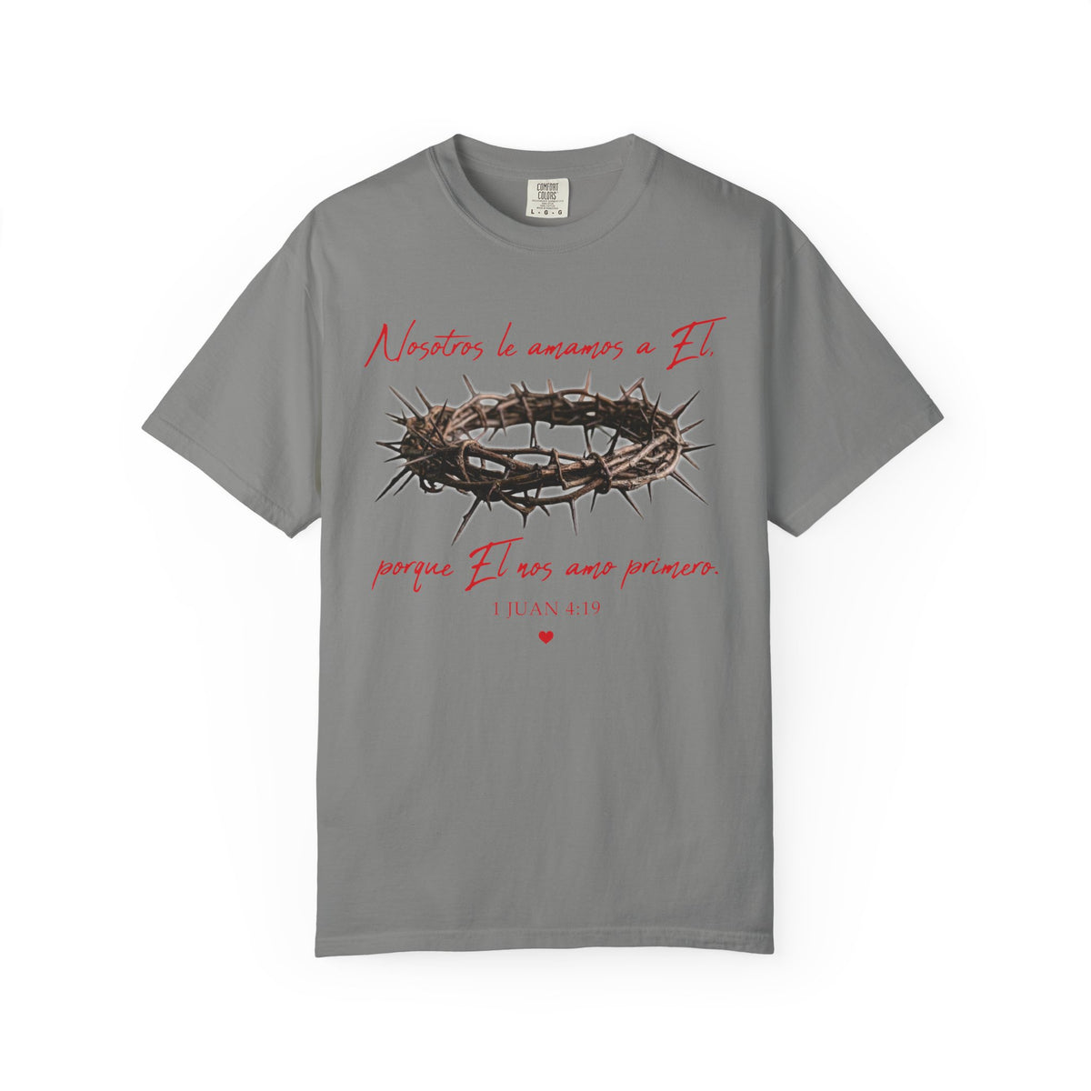 Jesus Crown of Thorns T-Shirt — "Naciste a amarme a Él" Christian Faith Tee