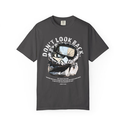 Don't Look Back Luke 9:62 T-Shirt — Inspirational Bible Verse Tee